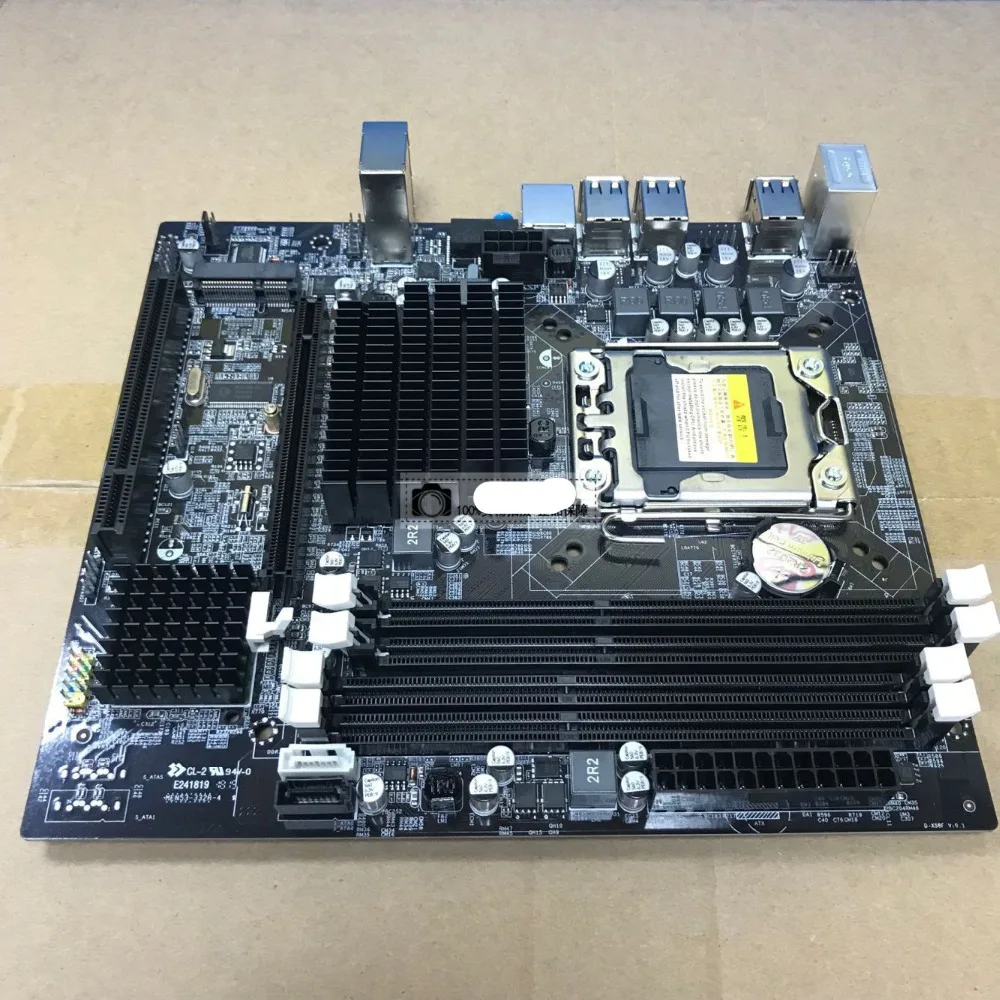 Материнская плата LGA 1366X58 настольная материнская 4xDDR3 32 Гб ECC PC RAM компьютерная M SATA
