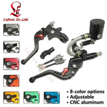 

Black CNC 7/8"22mm Motorcycle Front Hydraulic Brake Clutch Master Cylinder For Honda CB400 CB900 CB600 CB750 CB919 Street Bike