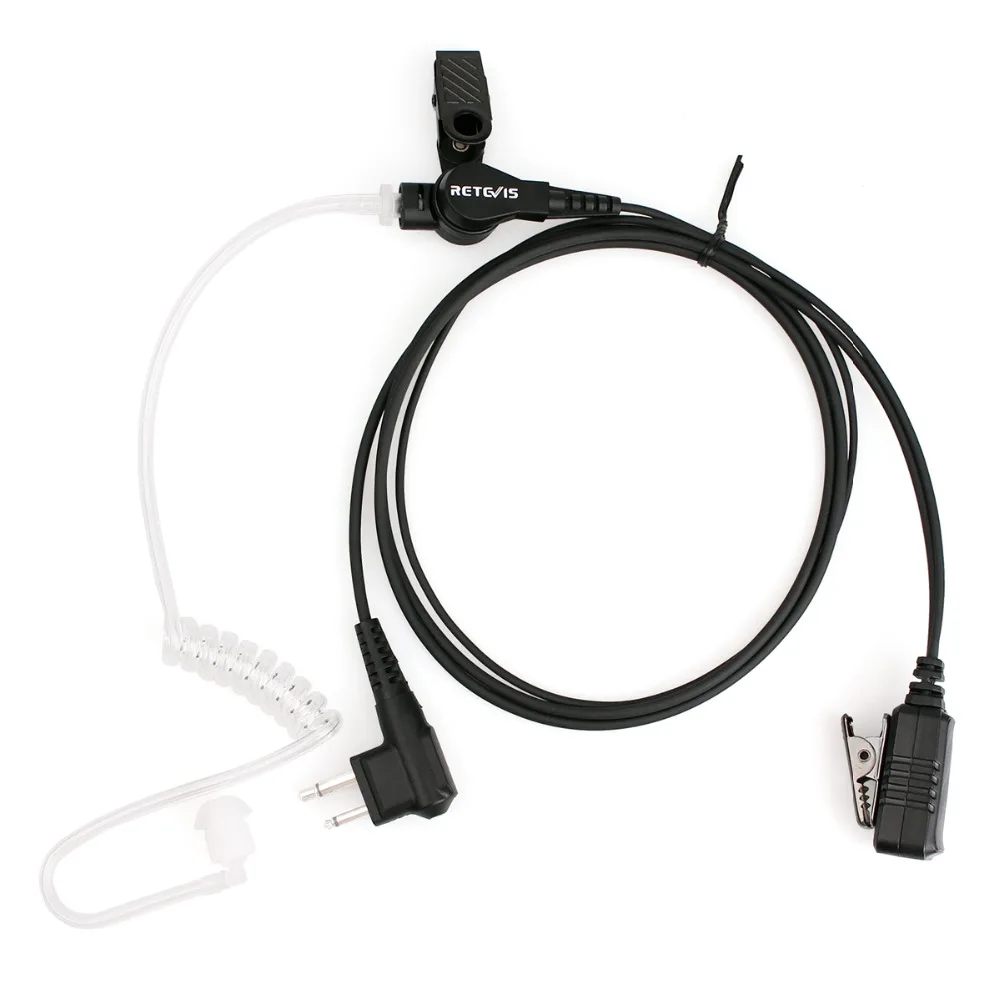 10 шт. оптовая продажа Retevis EA090M двухлинейный PTT Mic Air Tube акустическая гарнитура для