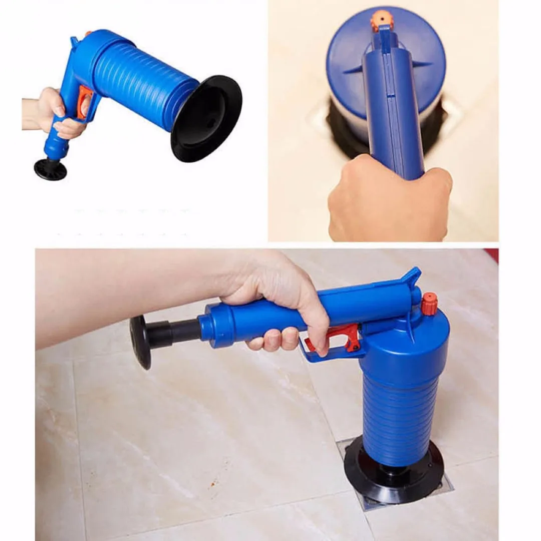 JX-LCLYL Toilet Floor Drain Canalisation Air Power Plunger Blaster Pump Cleaner Home