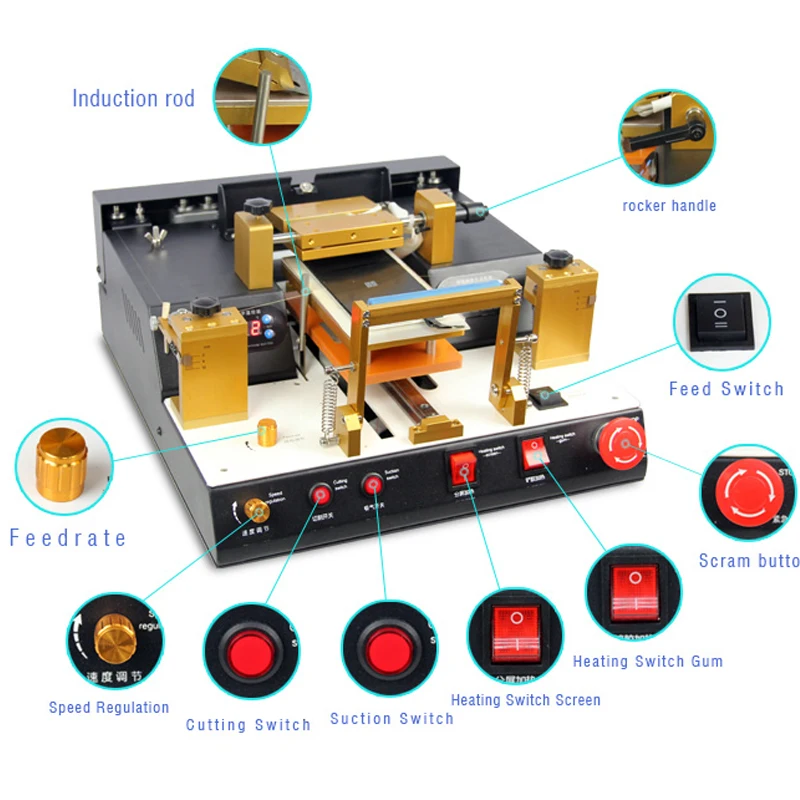

TBK938 LCD Touch Screen Split Machine Automatic lcd separator with glue polarizer remove