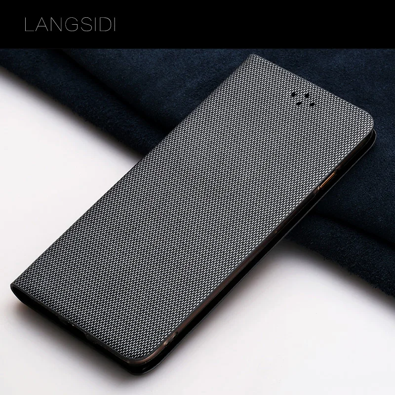 Роскошный брендовый чехол для телефона деловой узор раскладушка Samsung S8 ручная