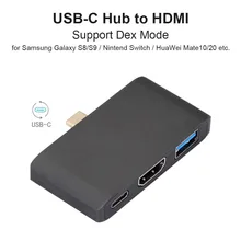 Кабель-Переходник USB C на HDMI Поддержка режимом Dex для samsung S8/S9 переключателя Nintend с PD Thunderbolt 3 адаптер для Тип-C устройства