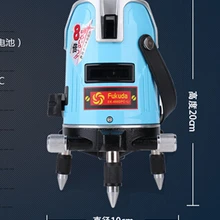 Многофункциональный красный лазерный уровень 3 линии 3 точки fukuda niveau lazer