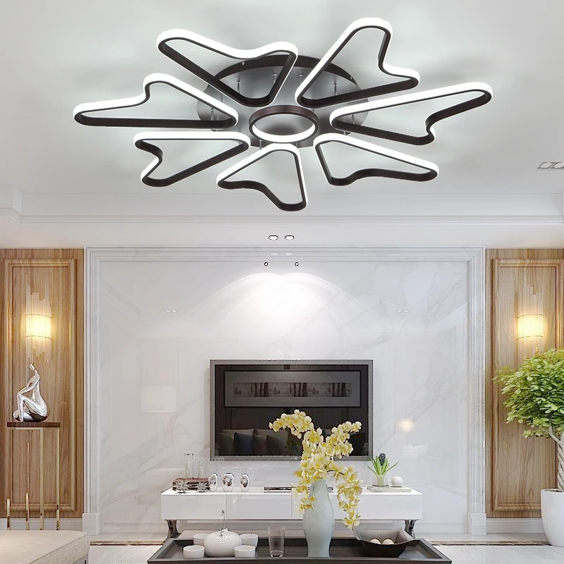 

New Arrival Modern led ceiling lights for living room bedroom dining room Aluminum In White or Coffeeceiling lamp Fixtures