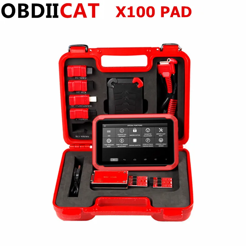 OBDIICAT Оригинальный X100 PAD Профессиональный автоматический ключ программист Настройка счетчика пробега сброс масла X100 Pad бесплатное