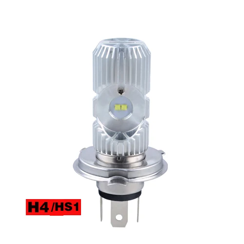 AcooSun H4 Led турбо фара мотоцикла лампы Led H4 HS1 BA20D P15-D 12 В 6500 к Hi/Lo луч светильник для мотоцикла скутеры трактор - Цвет: h4