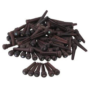 

Yibuy120x Black Rosewood Shell Dot Head Folk Acoustic Guitar Bridge End Pin