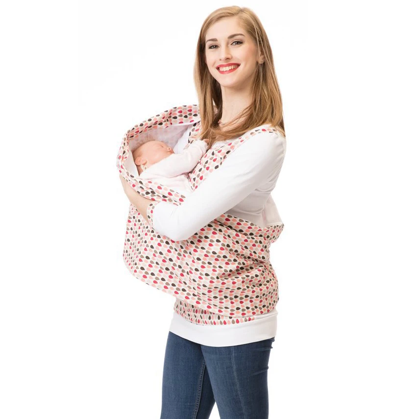 Толстовка для кормления грудью; Осенняя Футболка для беременных женщин ...