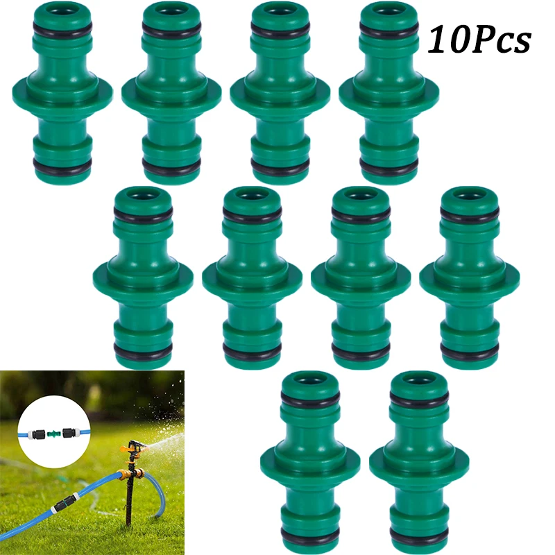 

Tool Quick Coupling Part Garden Faucet Joints 1/2 inch ABS Accessory Two-way Rustproof Nipples Tap Connector 2019