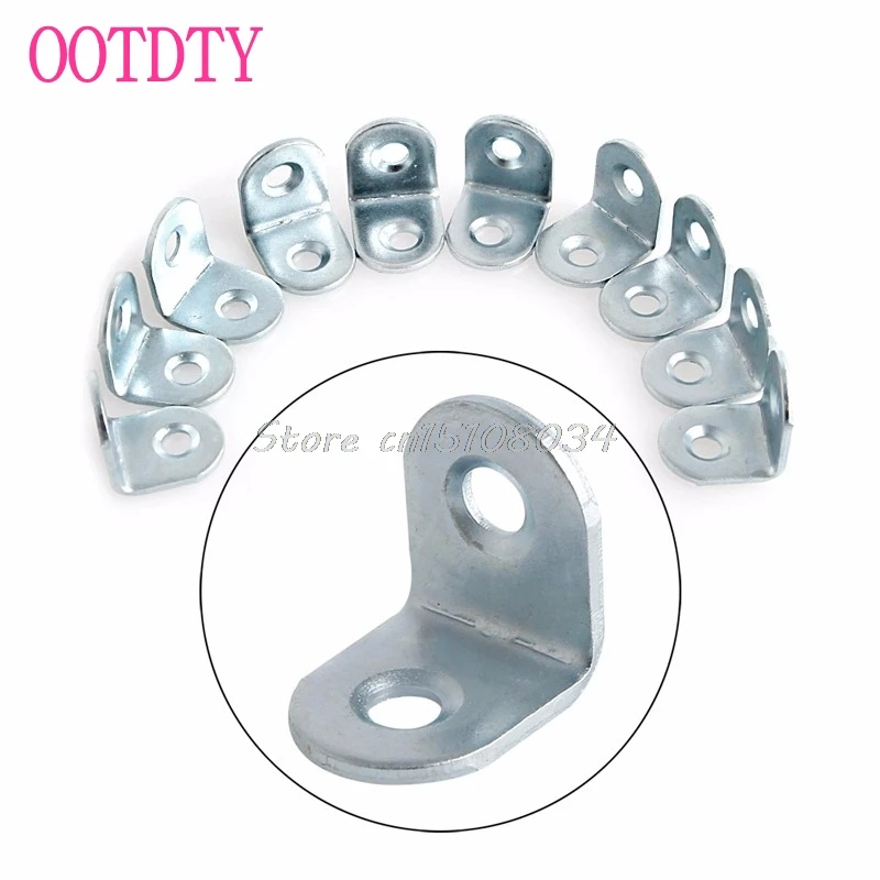 

10Pcs 2cmx2cm Zinc Plated Corner Brace Joint Right Angle Bracket L Shape Hot S08 Drop ship