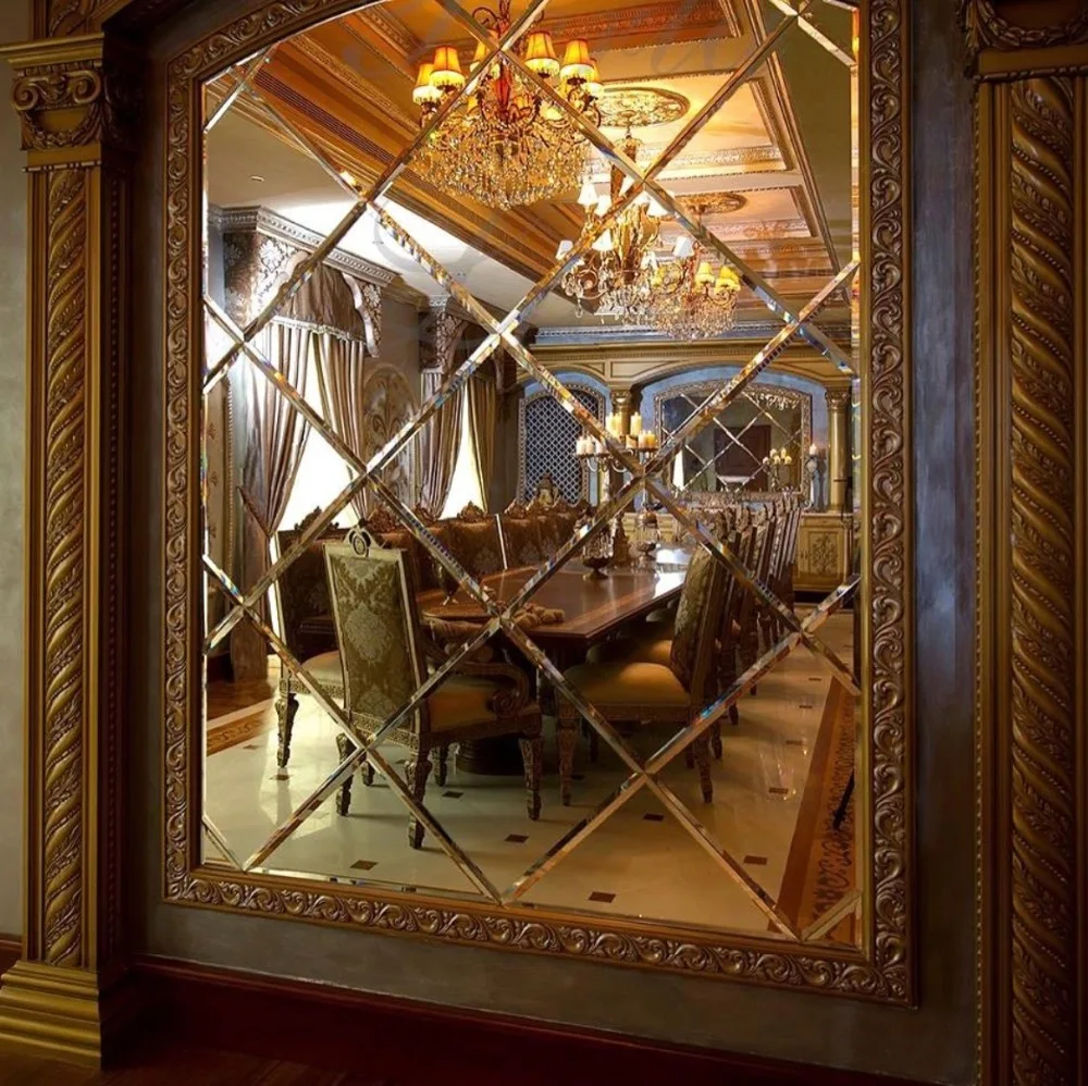 

Luxury Beveled Mirror tiles decoration for dinning room