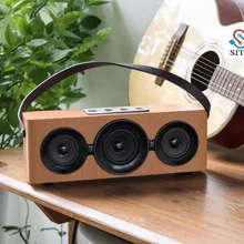 Домашний кинотеатр HiFi Деревянный беспроводной Bluetooth динамик сабвуфер Комбинированная деревянная колонка