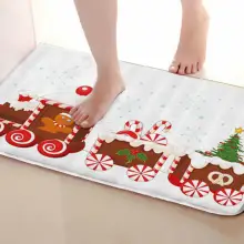 Рождественский стиль коврик для ванной комнаты, смешной Противоскользящий коврик для ванной, занавеска для душа s аксессуары, соответствующие вашей душевой занавеске