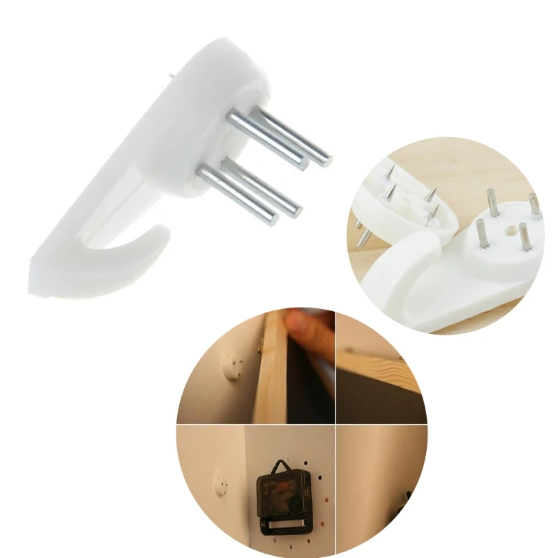 

50 Pcs Plastic Invisible Traceless Wall Mount Photo Picture Frame Nail Hook Hanger