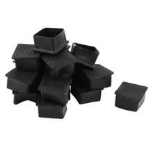 Горячая 24 шт. резиновая квадратная мебель ножной Чехол держатель протектор 50 мм x 50 мм