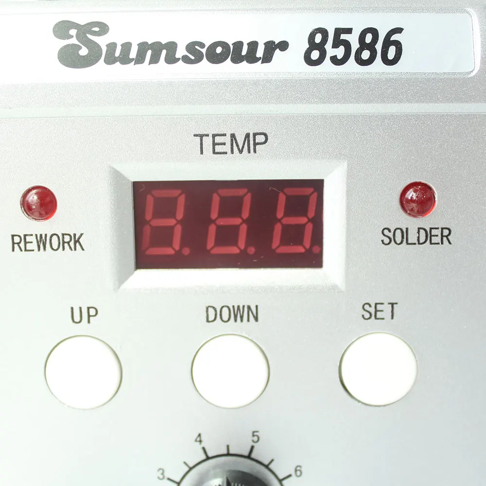 Sumsour 8586 750 Вт 2 в 1 цифровой ESD фена паяльник для SMD паяльная станция Распайка сварочные ремонтные инструменты