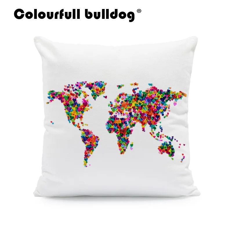 الرجعية وسادة الملونة القلب نمط خريطة العالم وسادة غطاء وسادة Austrila البرازيل كندا فرينس مكتب أريكة تزيين المخدة الرجعية وسادة الملونة القلب نمط خريطة العالم وسادة غطاء وسادة Austrila البرازيل كندا فرينس مكتب أريكة تزيين المخدة