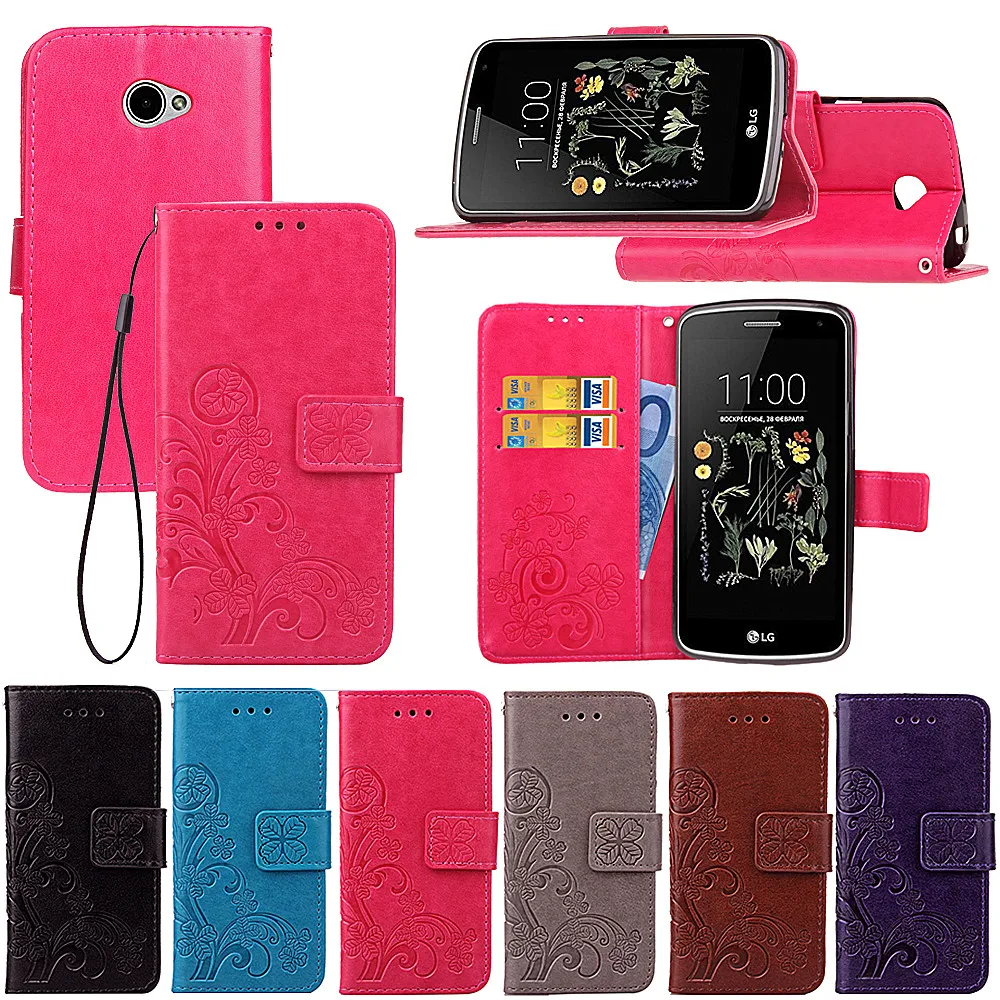 For LG K5 Leather Phone Case Leather Card Slot Case For LG K5 LG X220DS