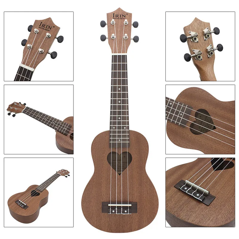 IRIN 21 Inch 4 Strings Four Strings 15 Fret Ukulele Soprano Ukulele
