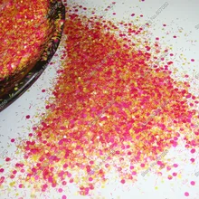 08#-смешанные цвета устойчив к растворителям круглые точки блестки полосы Spangle формы для акриловый лак для ногтей Макияж украшения