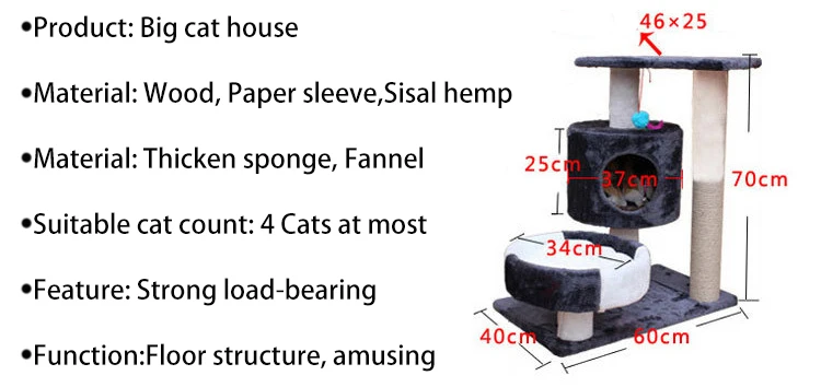 Супер большой 4 кошки с использованием кошки кровать коврик дом сильная несущая структура пола Мебель для кошек забавные скребок игрушки товары для домашних животных