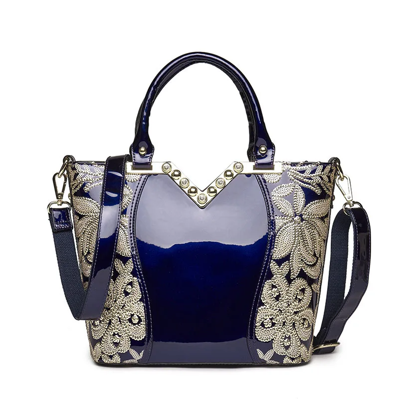 

Embroidery Leather Woman Package Portable Single Shoulder