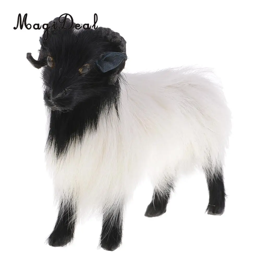 MagiDeal Prairie Sheep Jumbuck Goat Action Figure Animal Model Toy for