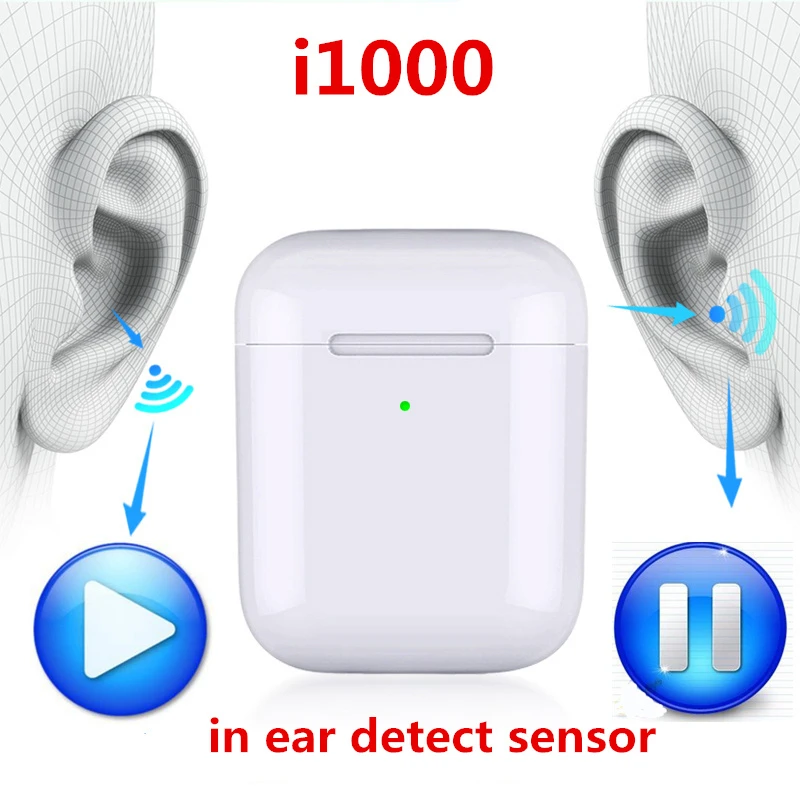 

I1000 Tws Earbuds In Ear Sensor 1:1 Wireless Charger Earphone I500 Tws Not W1 H1 Chip Pk I20 I30 I12 I10 I60 I80 I100 I200 Tws