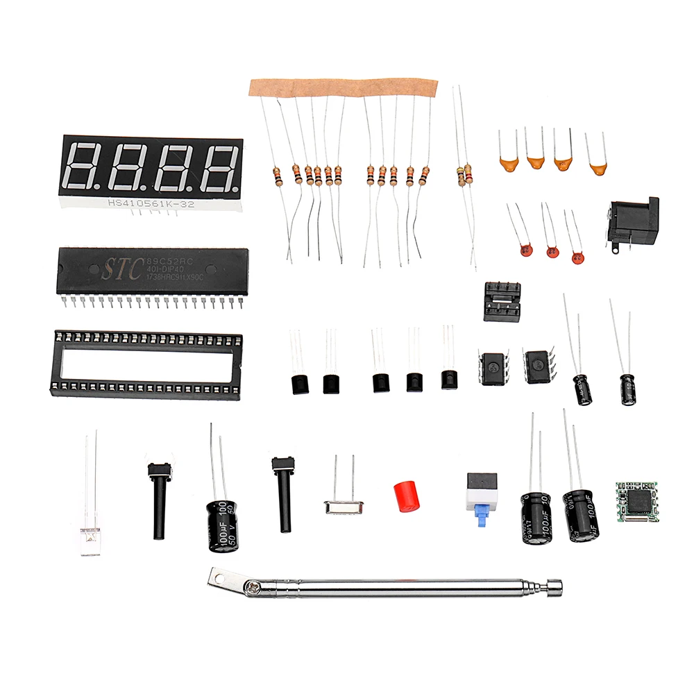 DC 4,5 V-5,5 V DIY Мини цифровой FM радио 87 MHZ-108 MHZ 2W 8ohm динамик Комплект Электроники модуль
