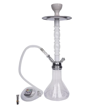 

Transparent Acrylic Cachimba Shisha Pipe Hookah Sisha Narguile with LED Light Tuyau Chicha Bowl Hose Metal Tongs Accessories