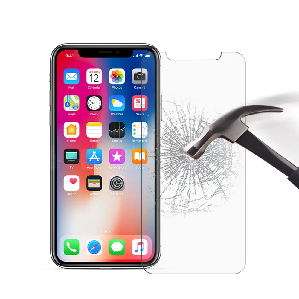 3D 0.23mm Screen Protector Tempered Glass For iPhone X Cover Protective Glass Film For iPhone 10