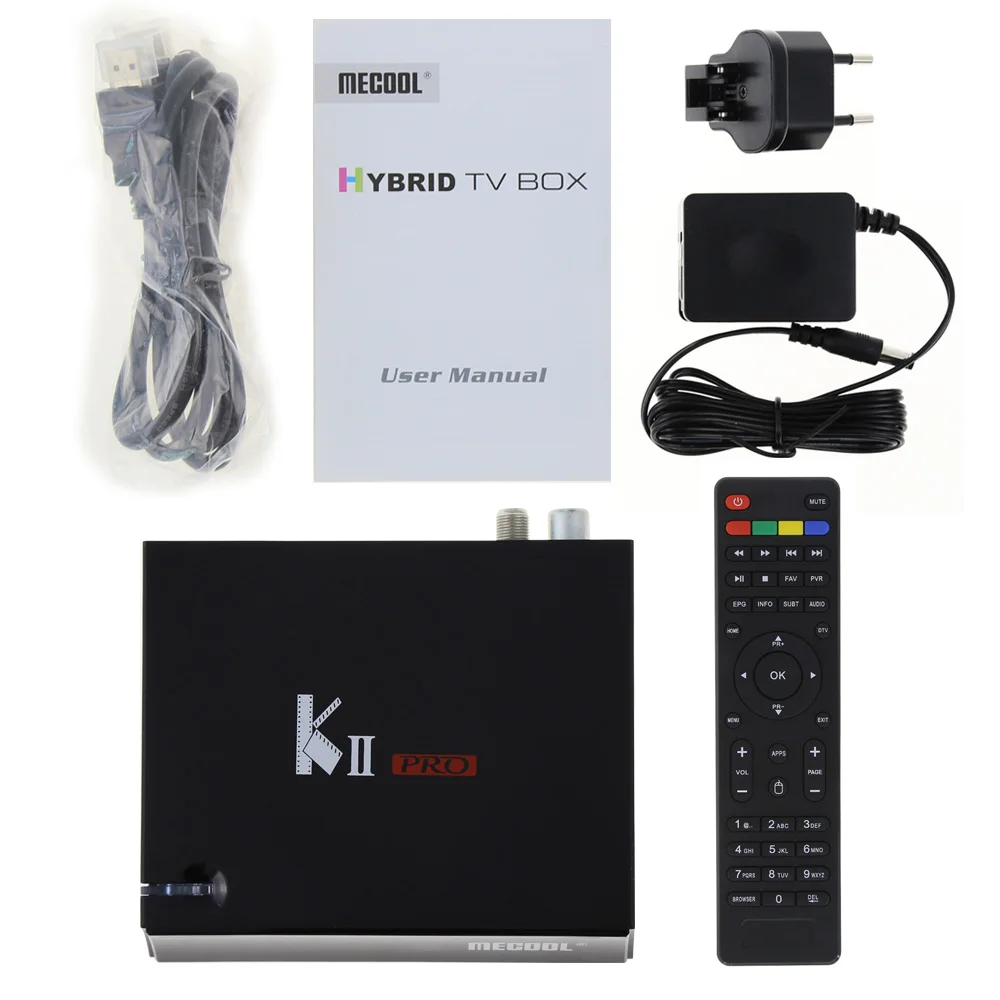 KII Pro Smart Android 7,1 ТВ приставка DVB-T2 DVB-S2 Amlogic S905D 4K медиаплеер 2G+ 16G wifi K2 PRO приставка с i8 клавиатурой