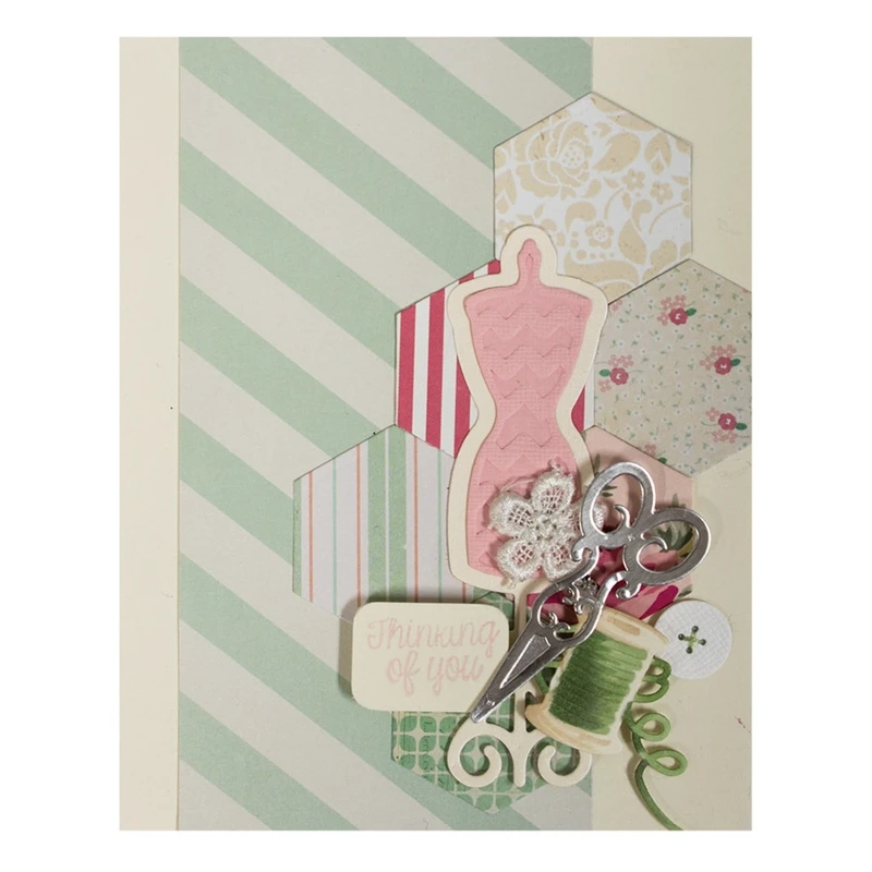 

Tailoring Sets Metal Cutting Dies Stencils For DIY Scrapbooking Decorative Embossing Suit Paper Cards Die Cutting Template