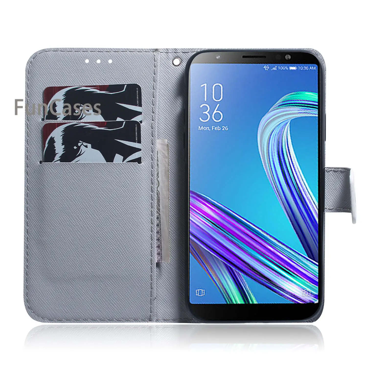 Чехол с изображением Льва для Asus ZB555KL из искусственной кожи чехол кошелек estuche