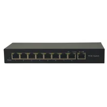 BV Tech 8 Port Gigabit PoE Switch 96W 57V 802 3af 100Mbps SW800G RJ45 ports Supports