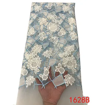 

Tulle Lace Fabic Blue Lace Fabric 2019 High Quality Dresses Weddings Lace Design Italian QF1628B