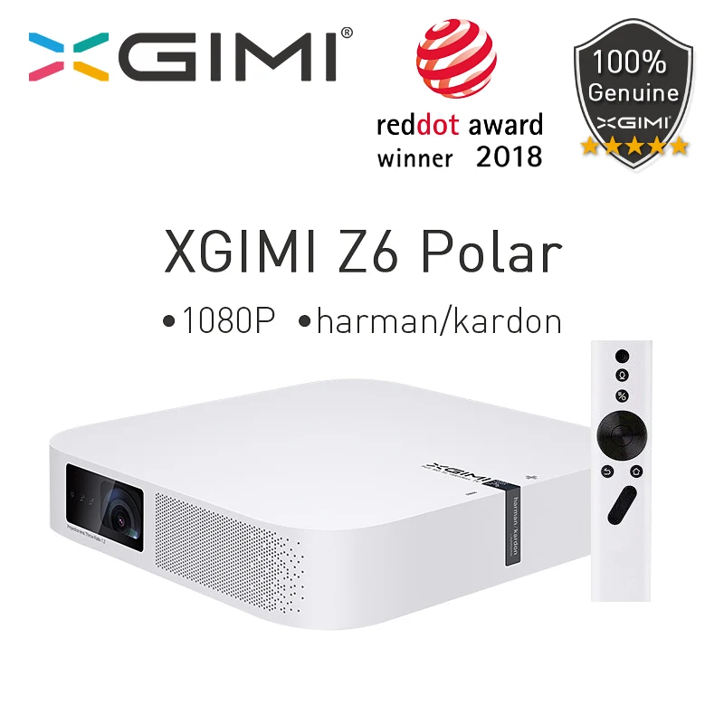 XGIMI Z6 Полярный мини-проектор DLP 1080P Full HD Домашний кинотеатр 4K 700 Ansi 3D Android WIFI Bluetooth Smart Beamer Светодиодные проекторы