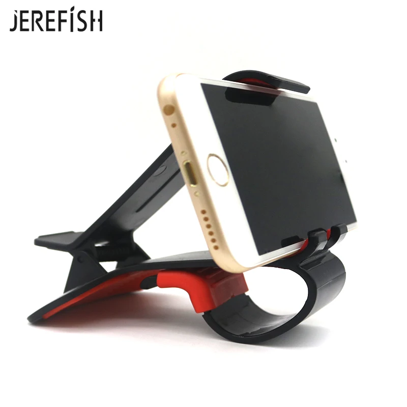 

JEREFISH HUD Simulating Design Dashboard Car Phone Holder Universal Cradle Adjustable Dashboard Phone Mount for Safe Driving