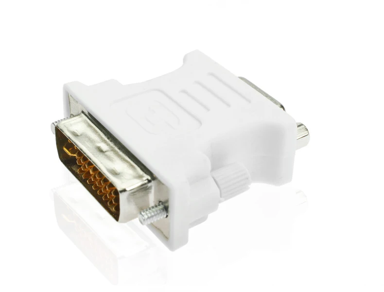 Amkle DVI в VGA адаптер конвертер DVI 24+ 5 Pin штекер VGA Женский 1080P видео конвертер для HDTV компьютера ПК ноутбука проектор