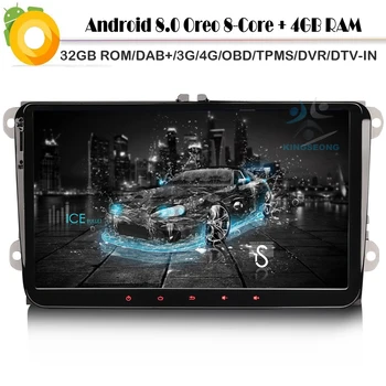 

Octa Core Android 8.0 DAB+ Sat Nav Car Multimedia player for SKODA Fabia WiFi 3G 4G GPS Autoradio RDS BT USB SD DVR OBD DVT-IN