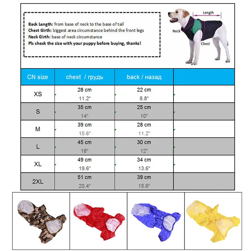 Dog Waterproof Raincoat 5 Dog Waterproof Raincoat 5