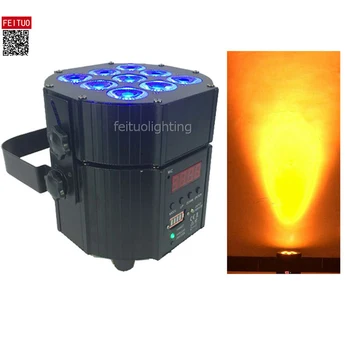 

12pcs+Charge Flycase 9Leds Battery Wireless Led Uplights Rgbwa Uv 6in1 Led Par64 Wash Light Led Battery Par Can Wedding Lighting