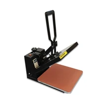 38*38cm Flatbed Manual t-shirt printing machine clamshell heat press transfer T-Shirt Sublimation Machine with high quality