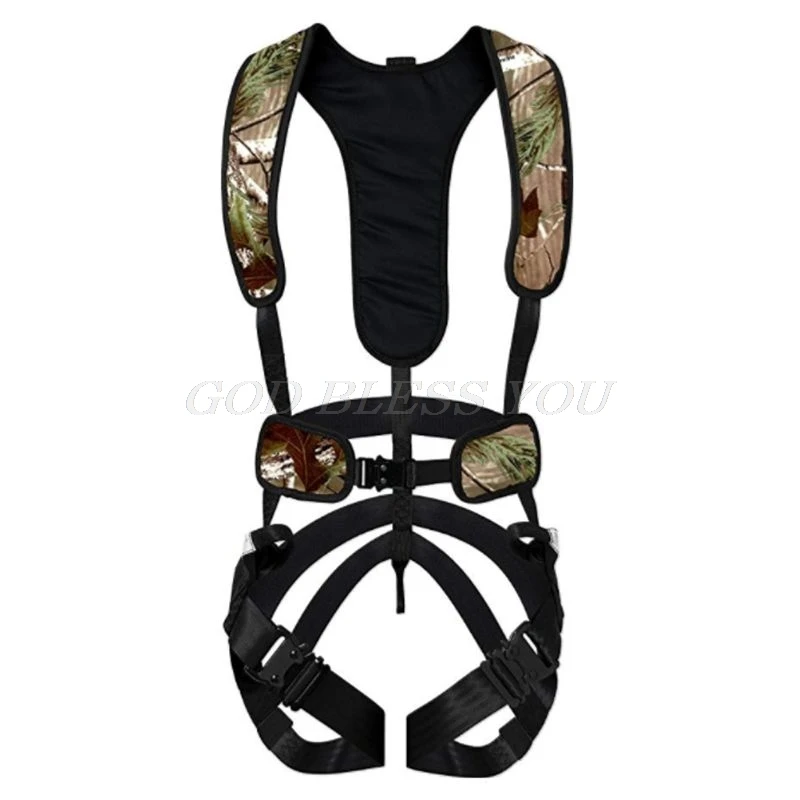 

Bowhunter Treestand Safety Harness Climbing High Working Camping Adventure Polyester Camouflage Safety Belt Climbing Equipment