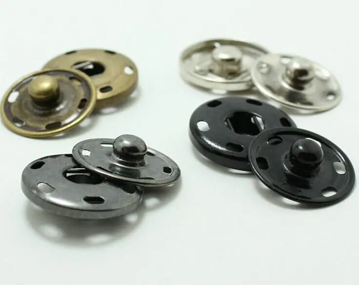 Metal Brass Press Snap Button Fastener Studs Garment Sewing On Clothes
