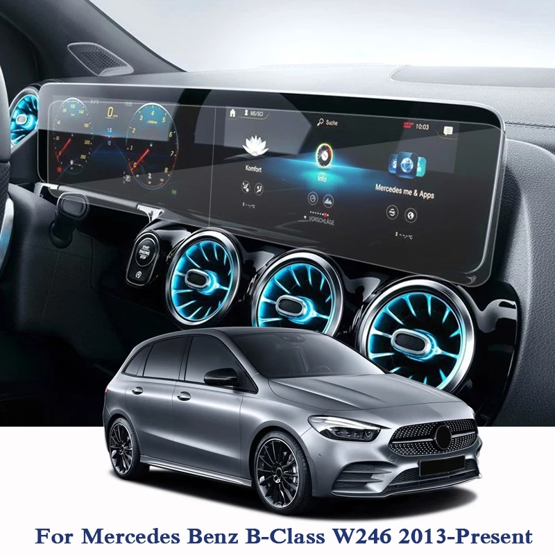 

For Mercedes Benz B-Class W246 2013-Present Car Styling GPS Navigation Screen Glass Protective Film Dashboard PET Display Film