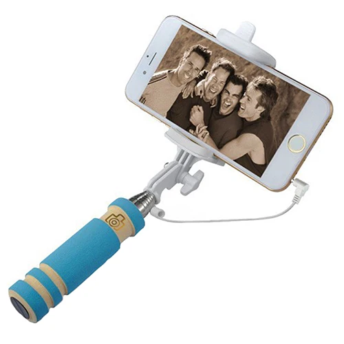 

Mini Handheld Wired Remote Phone Selfie Stick Monopod Extendable for Android iOS