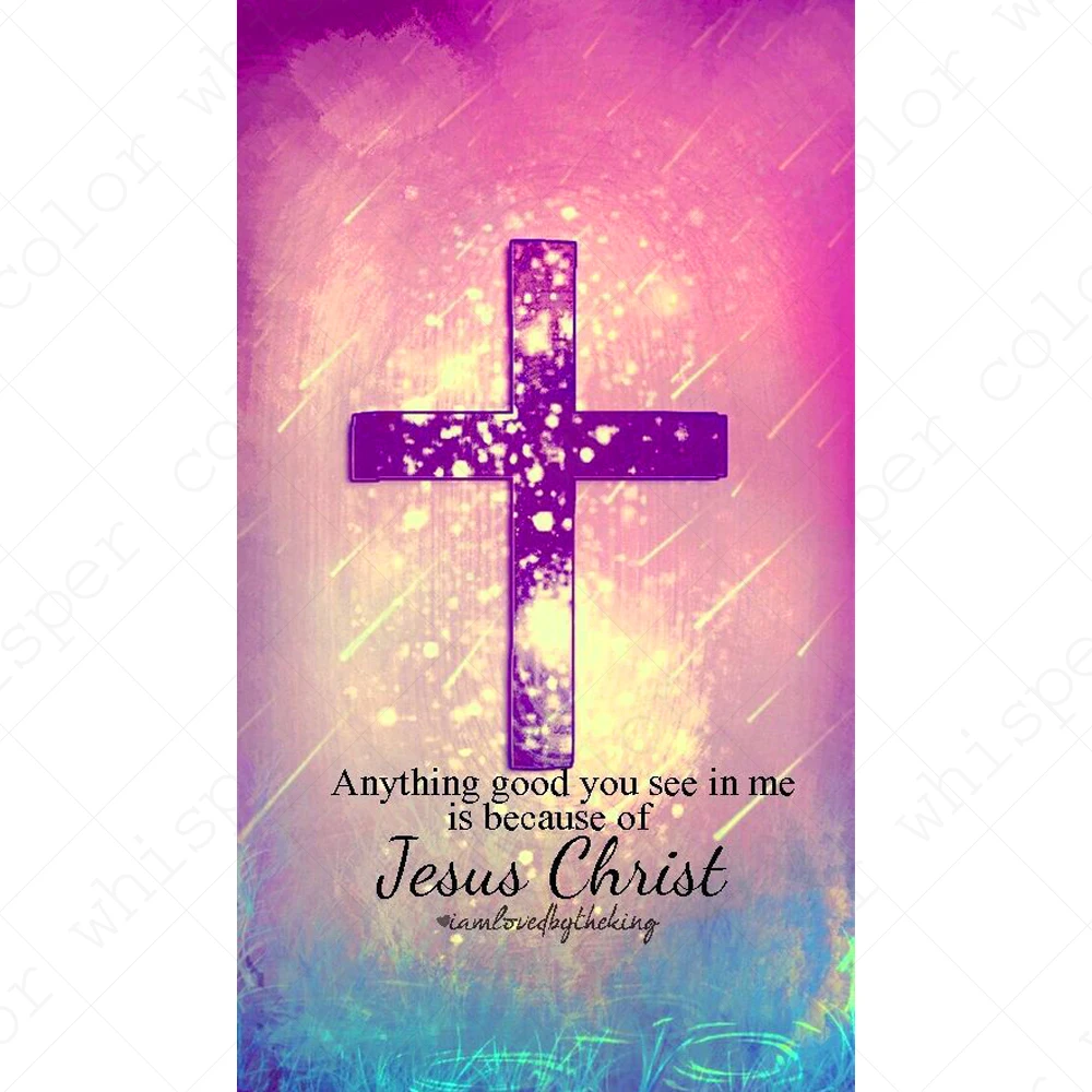 Алмазная картина Полная площадь Алмазная вышивка "Иисуса христианский крест" вышивка-мозаика стразами картина Настенный декор LE01421