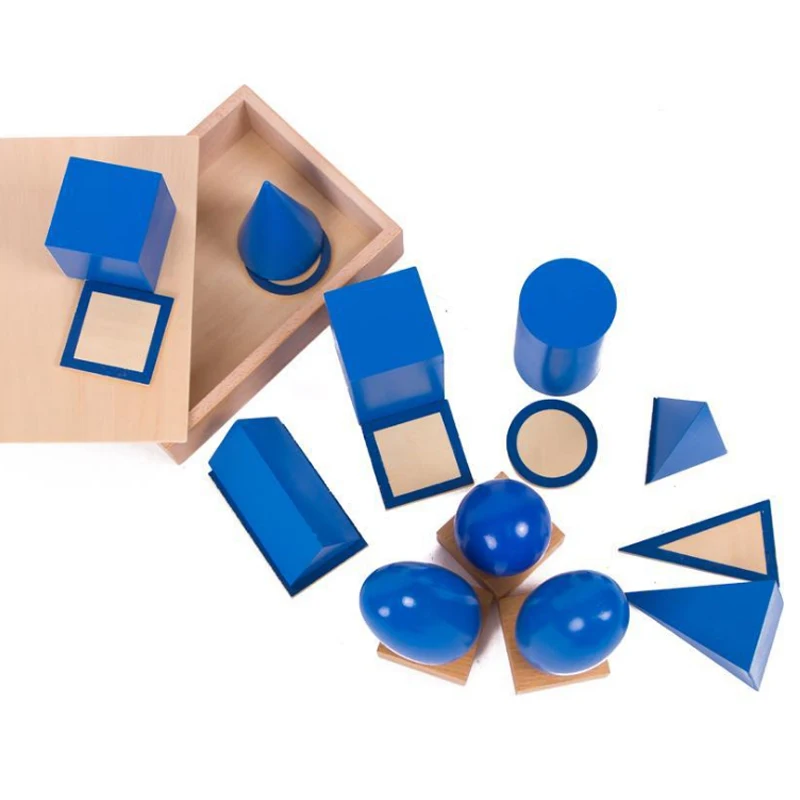  Baby Mach Toys geometric solids montessori Early Learning Educational montessori cylinder block oyu